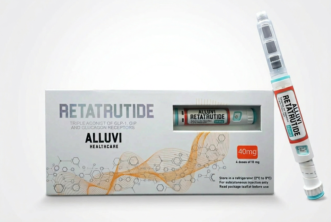 Caixa Alluvi Retatrutide 40 mg com caneta aplicadora